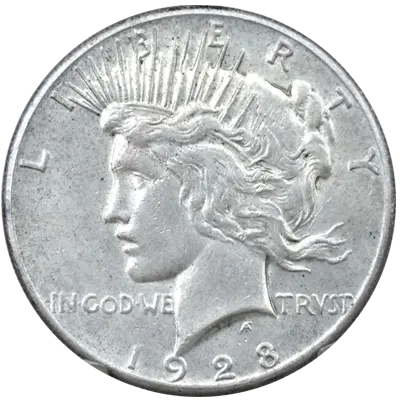 Us Peace dollar coins