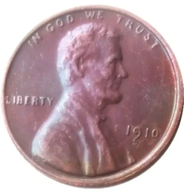 1910D Lincoln Penny